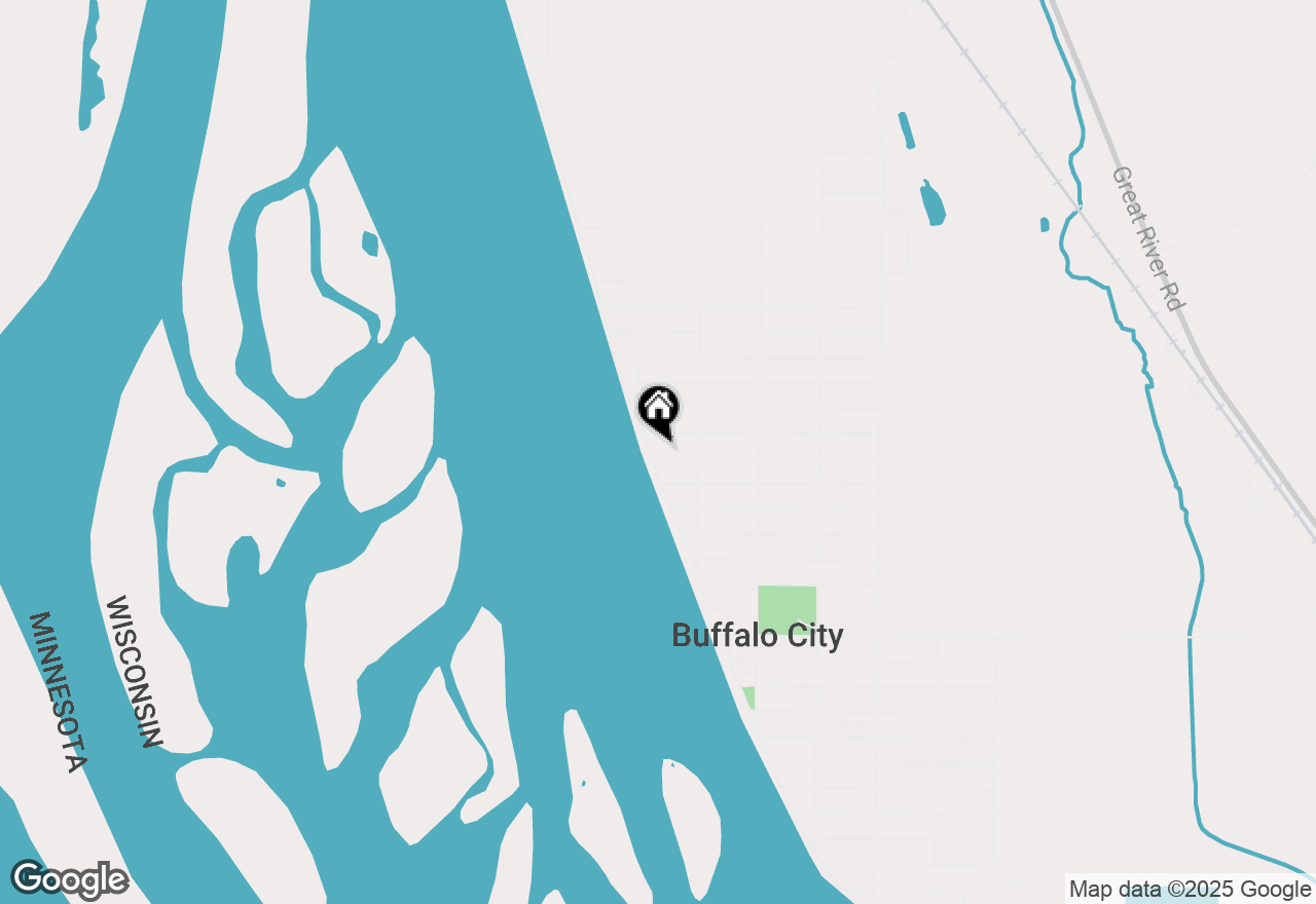 Map of 725 N River Rd, Buffalo City, WI 54622
