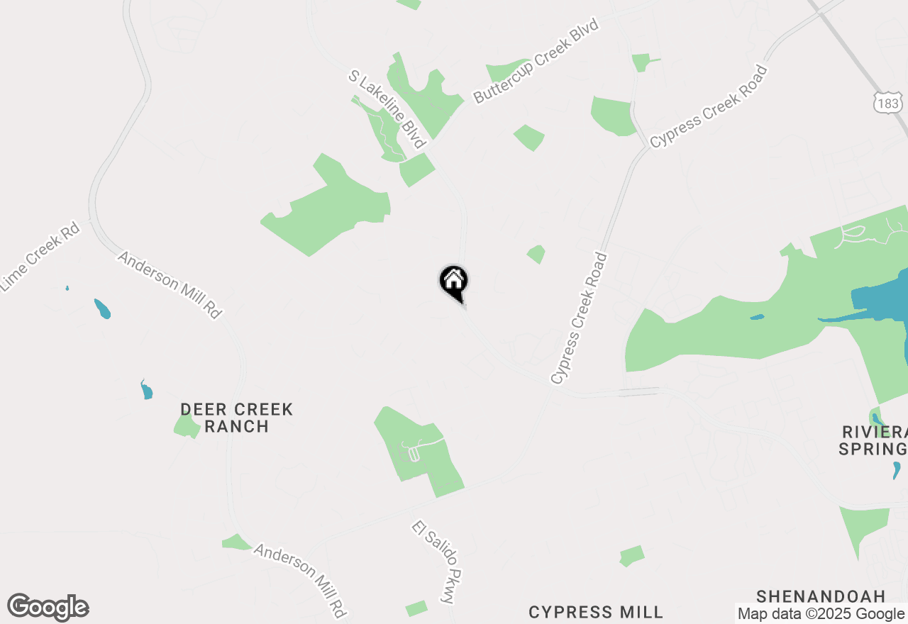 Map of 1404 Hunter Ace Way, Cedar Park, TX 78613