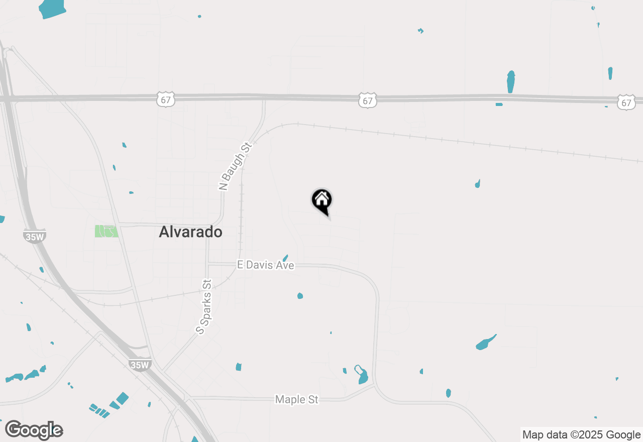 Map of 1077 Kingbird Lane, Alvarado, TX 76009