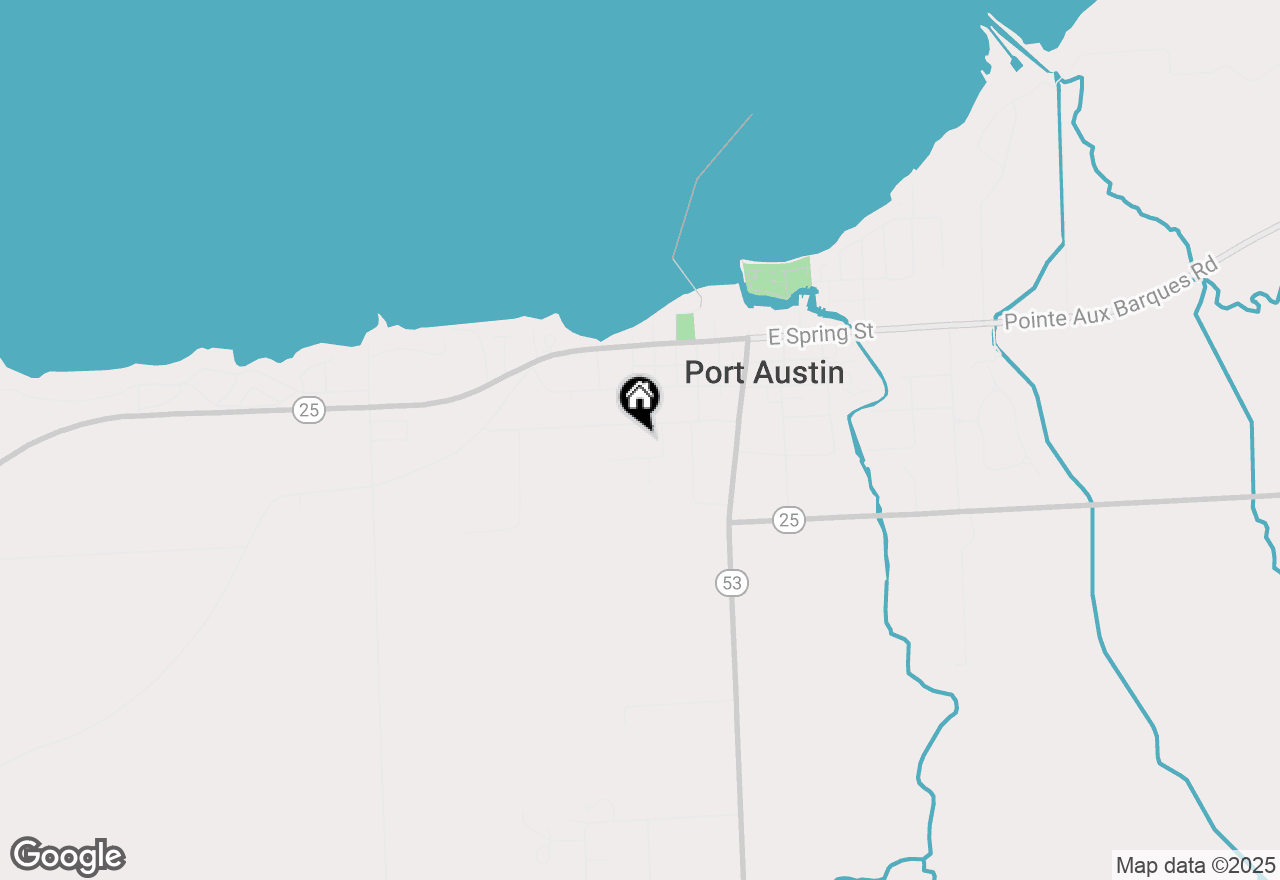 Map of 165 Washington Street, Port Austin, MI 48467