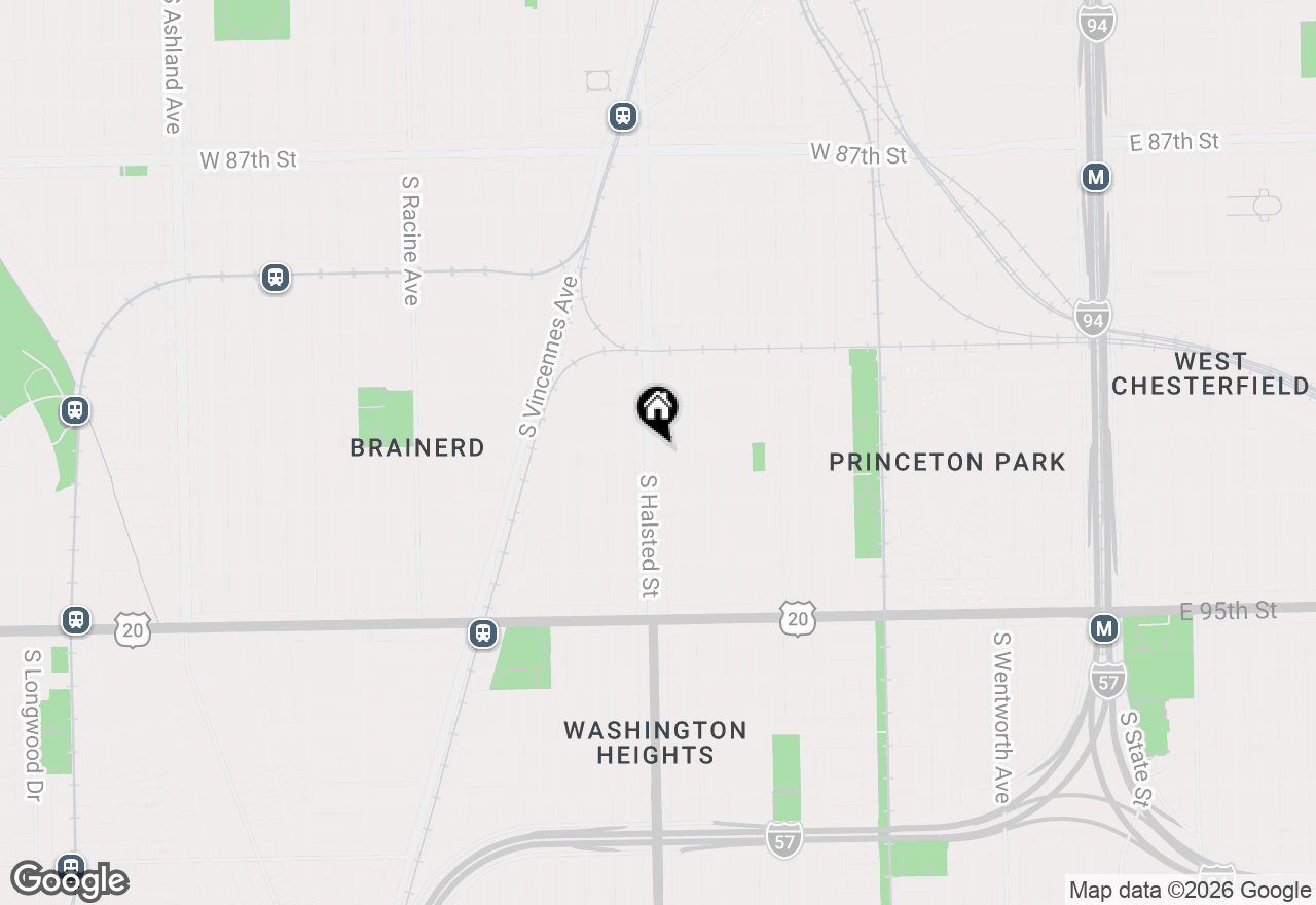 Map of 9207 S Halsted Street, Chicago, IL 60620