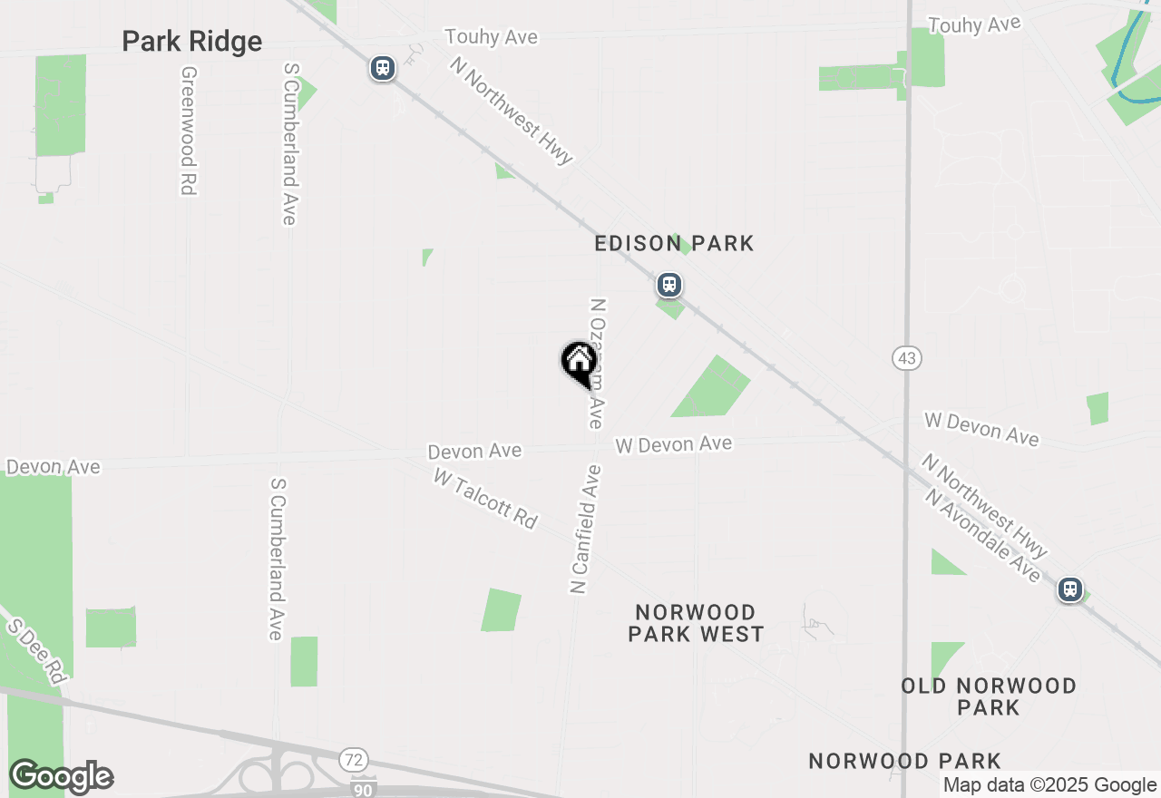 Map of 1021 Cleveland Avenue, Park Ridge, IL 60068