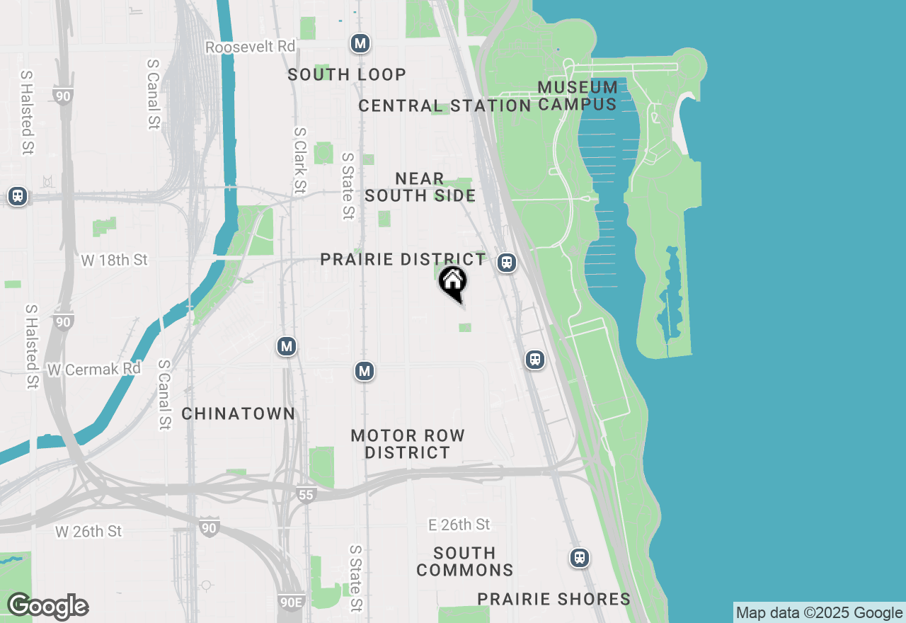 Map of 221 E Cullerton Street #928, Chicago, IL 60616