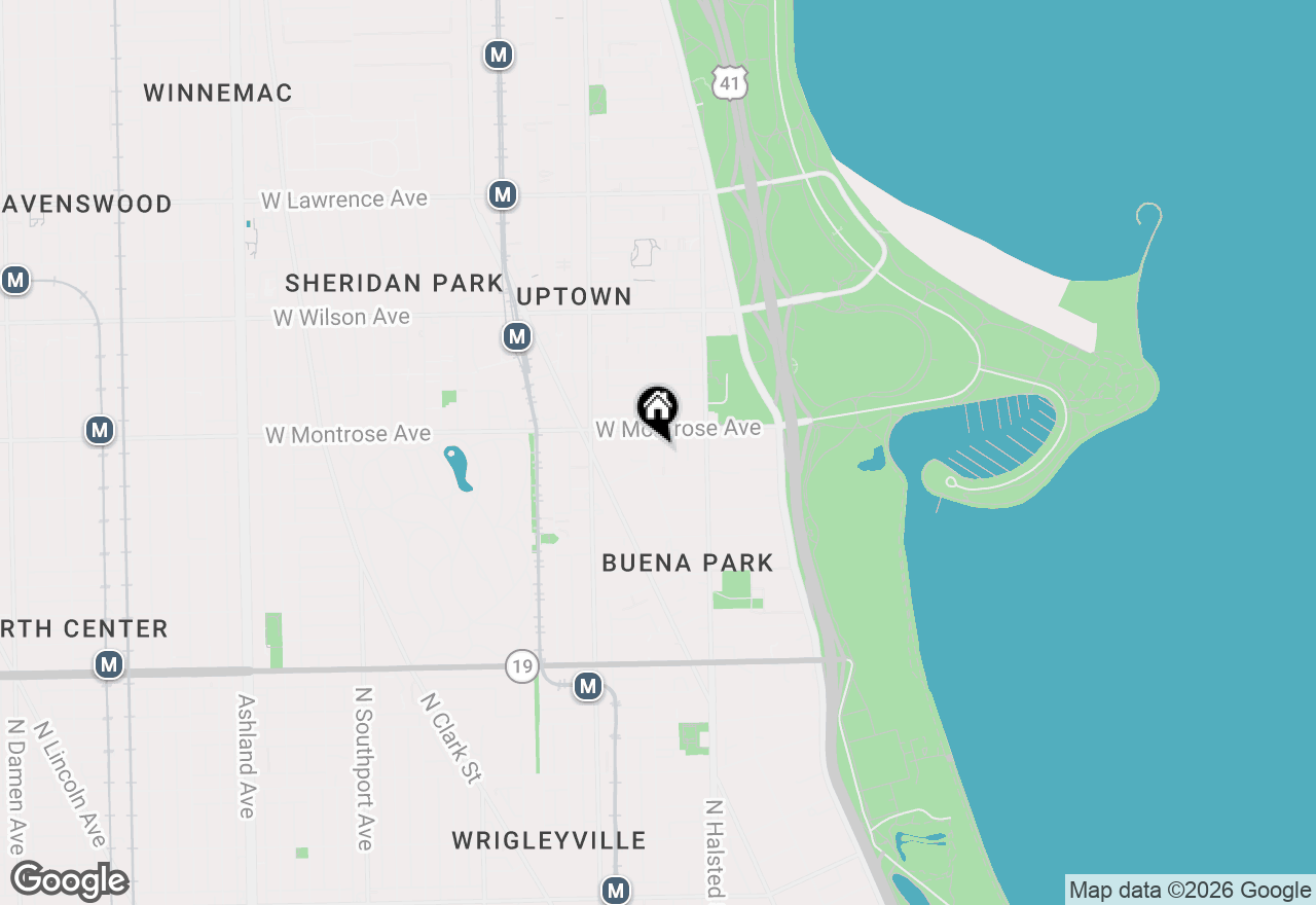 Map of 4325 N Hazel Street #3S, Chicago, IL 60613