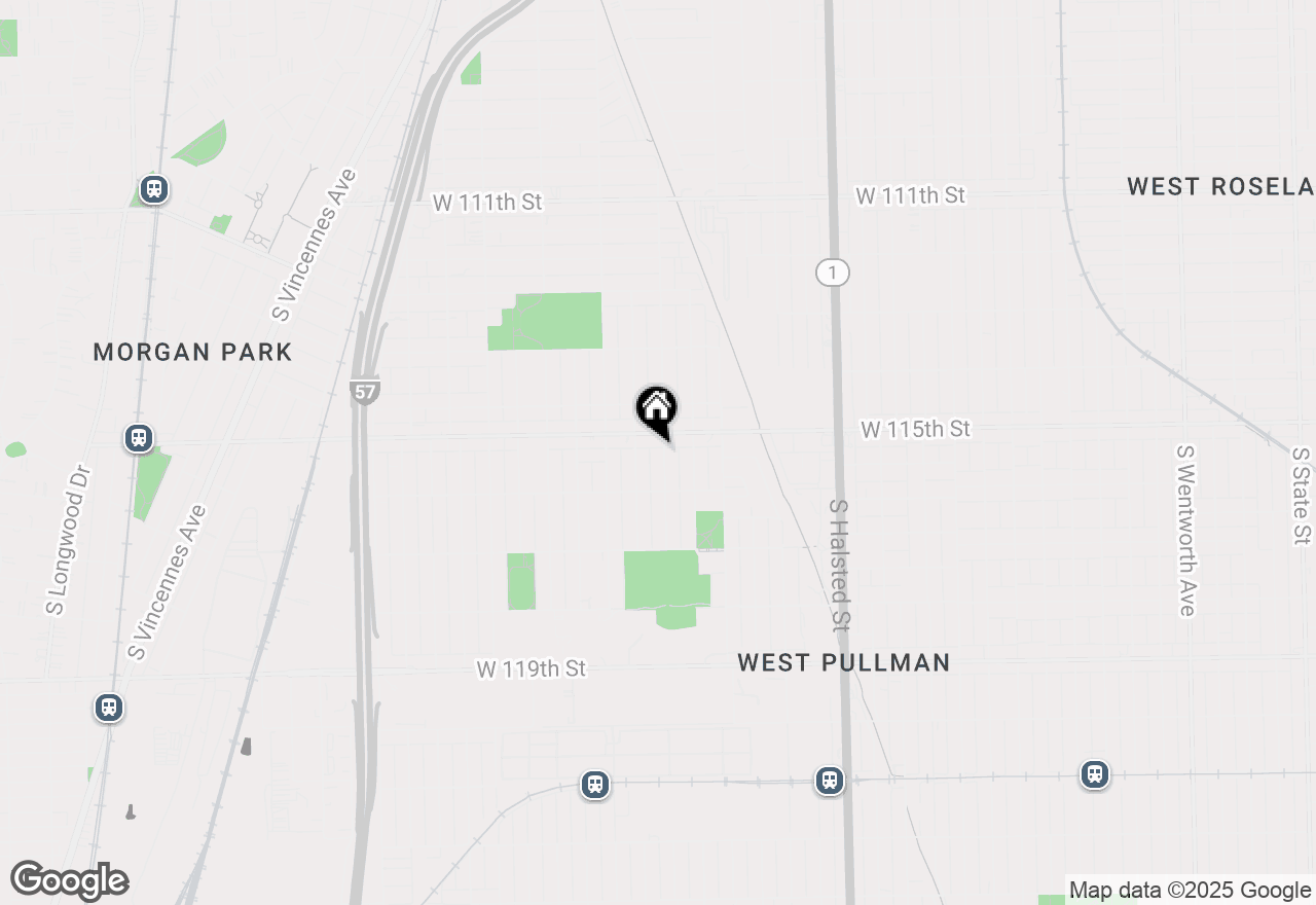 Map of 11518 S Aberdeen Street, Chicago, IL 60643