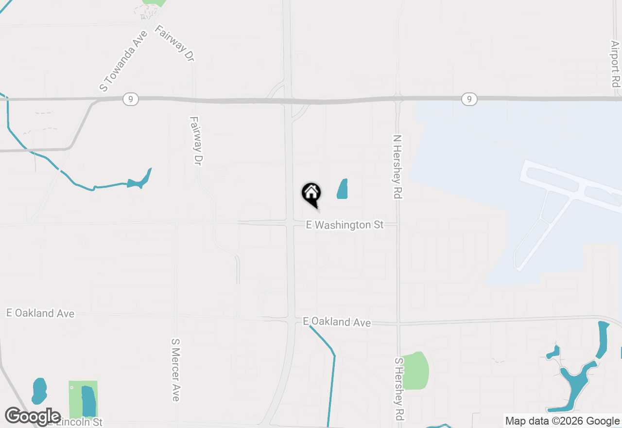 Map of 105 Krispy Kreme Drive, Bloomington, IL 61704