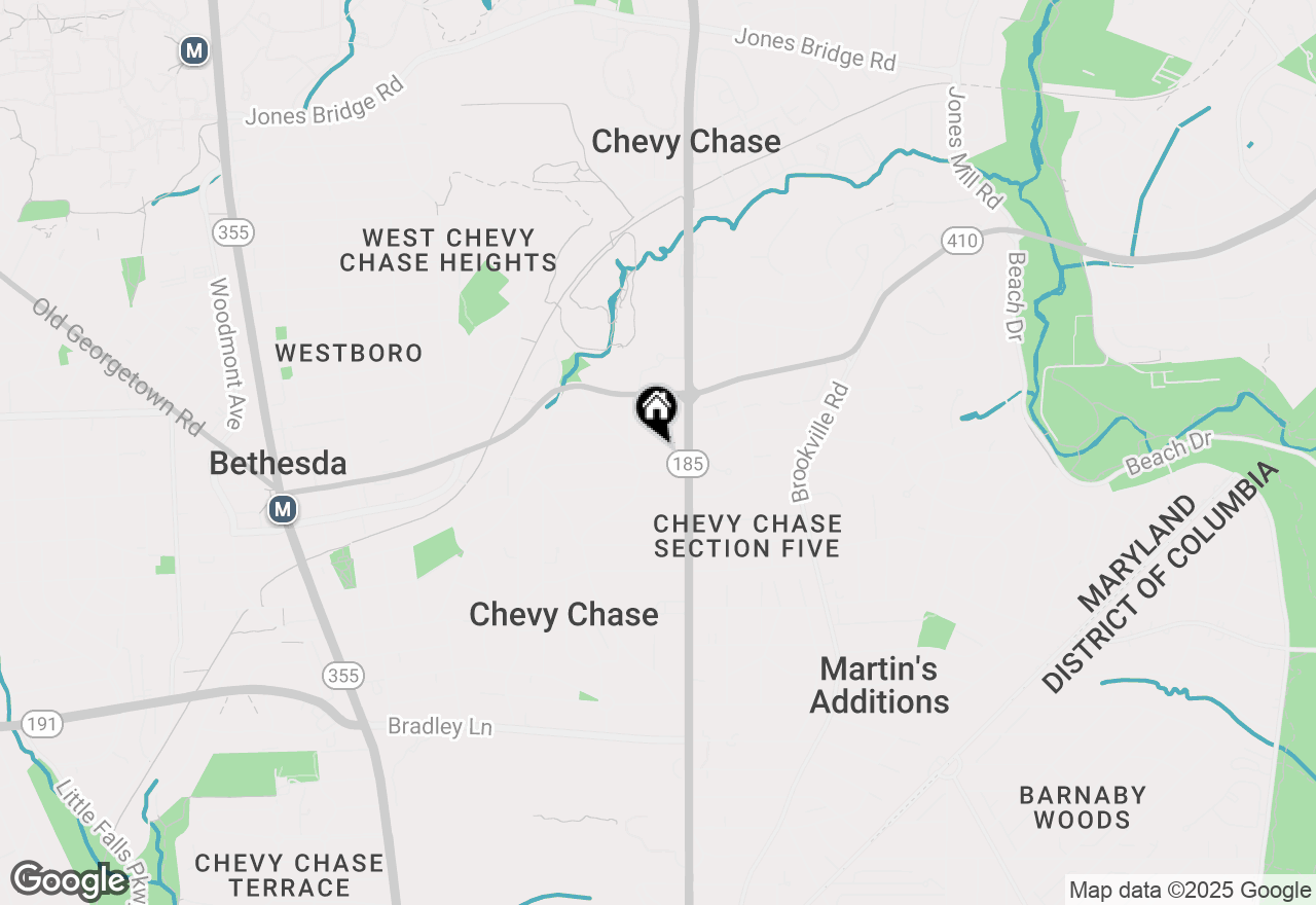Map of 3912 Aspen Street, Chevy Chase, MD 20815