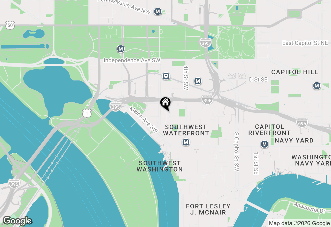 Map of 700 7th Street Sw #313, Washington, DC 20024