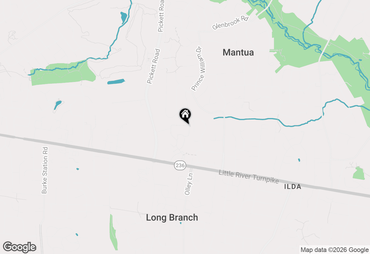 Map of 3771 Persimmon Circle, Fairfax, VA 22031