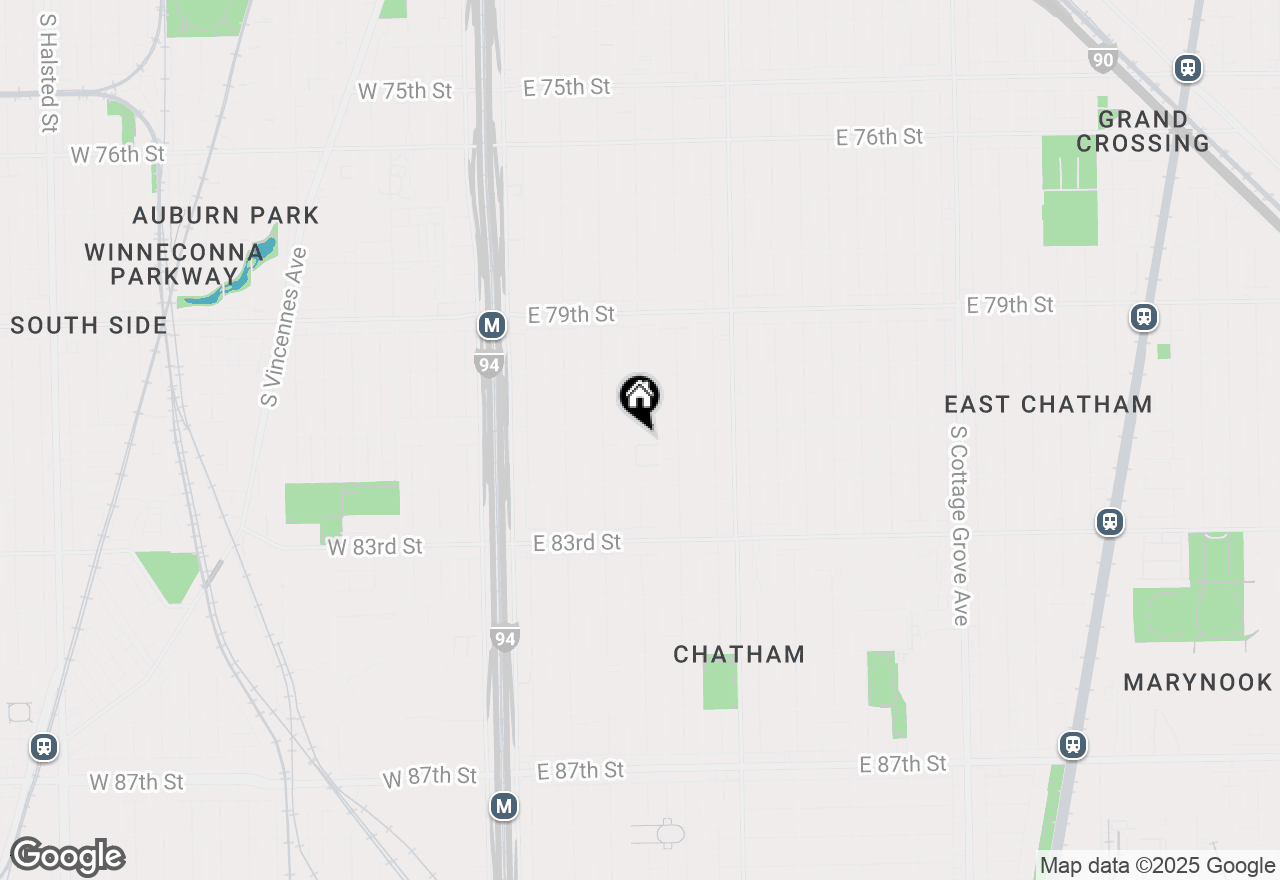 Map of 8118 S Prairie Park Place #A, Chicago, IL 60619