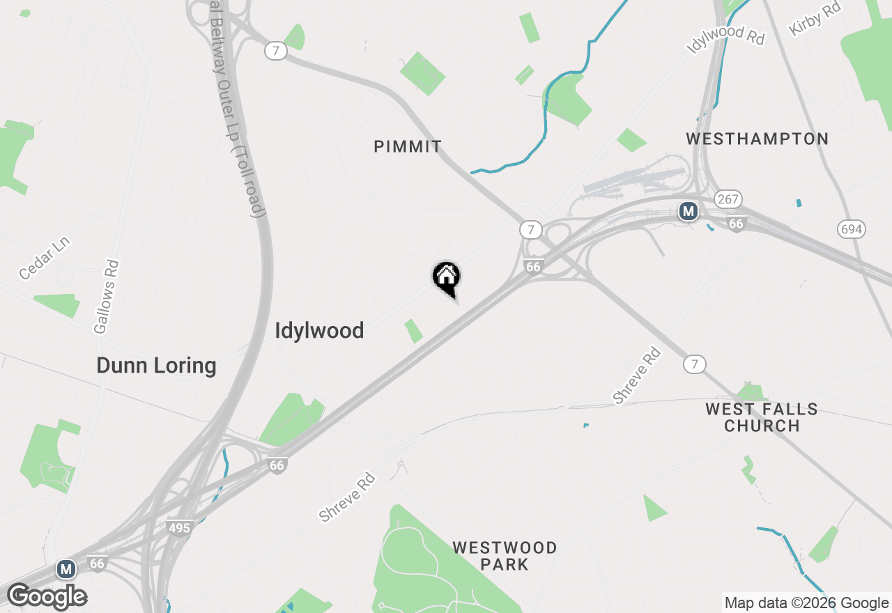 Map of 2310 Colonel Lindsay Court, Falls Church, VA 22043