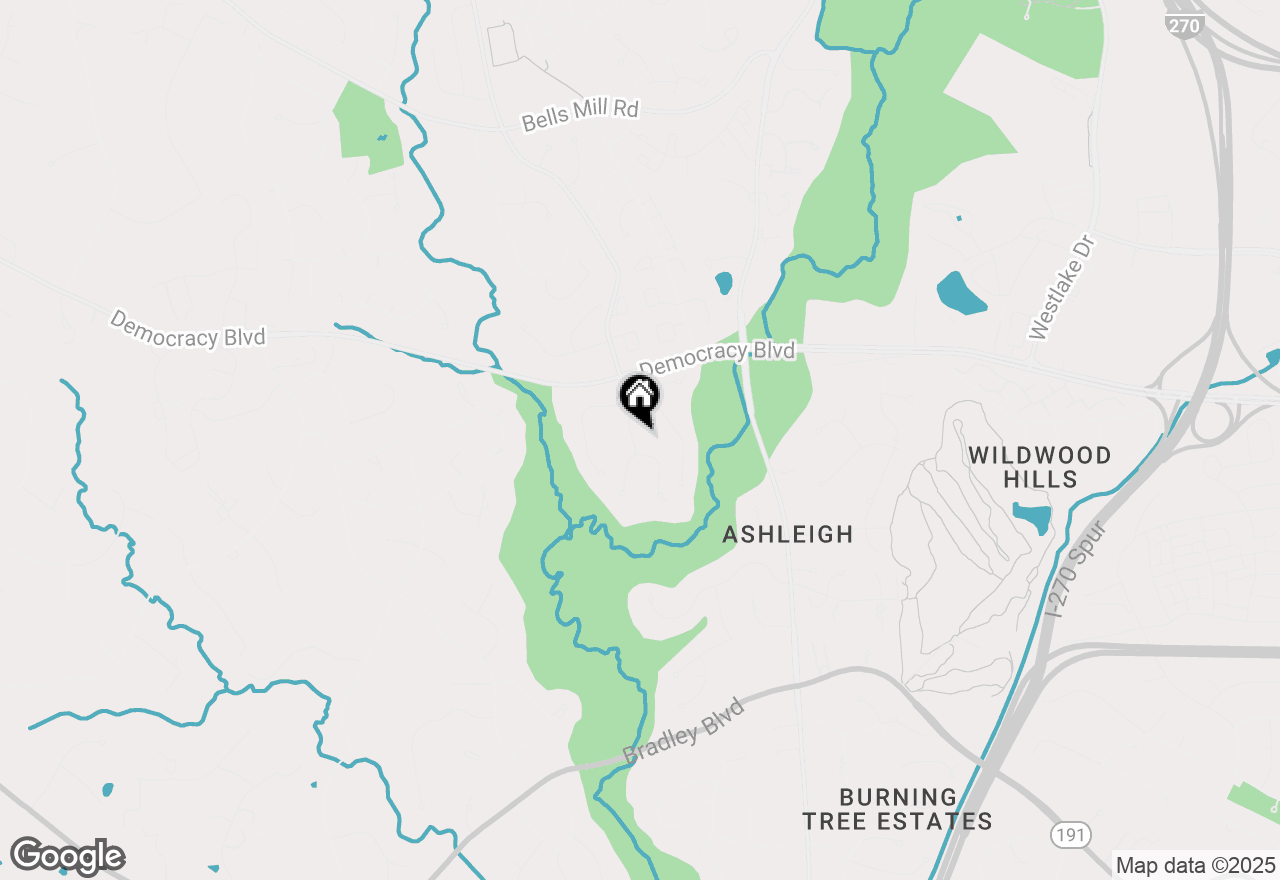 Map of 10005 Gainsborough Road, Potomac, MD 20854