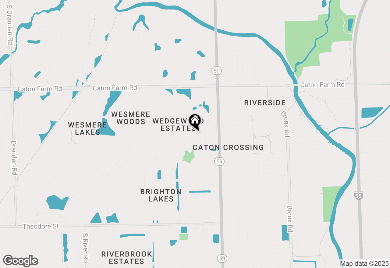 Map of 2105 Primrose Drive, Plainfield, IL 60586