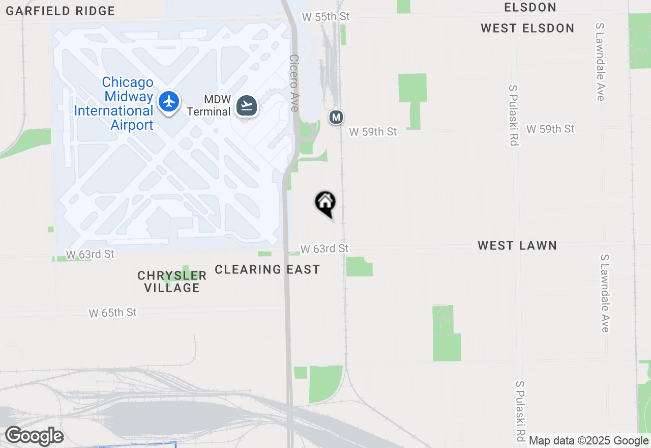 Map of 6206 S Knox Avenue, Chicago, IL 60629