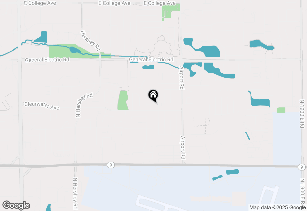 Map of 9 Remi Court, Bloomington, IL 61704