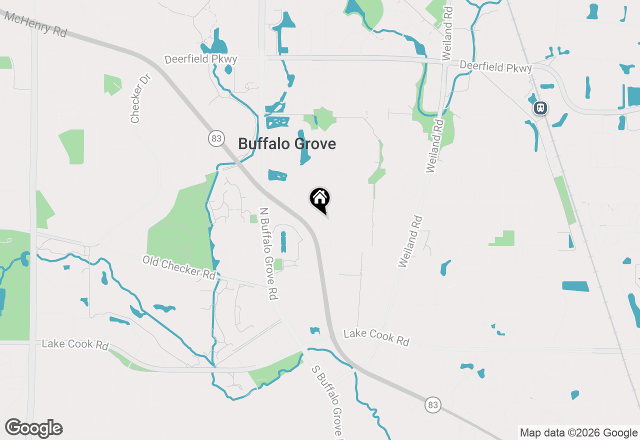 Map of 470 Highland Grove Drive, Buffalo Grove, IL 60089