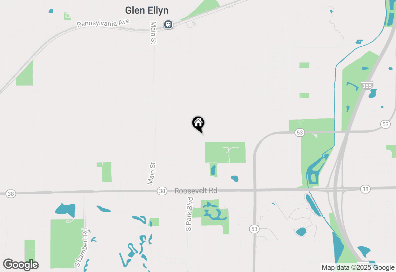 Map of 155 N Park Boulevard, Glen Ellyn, IL 60137