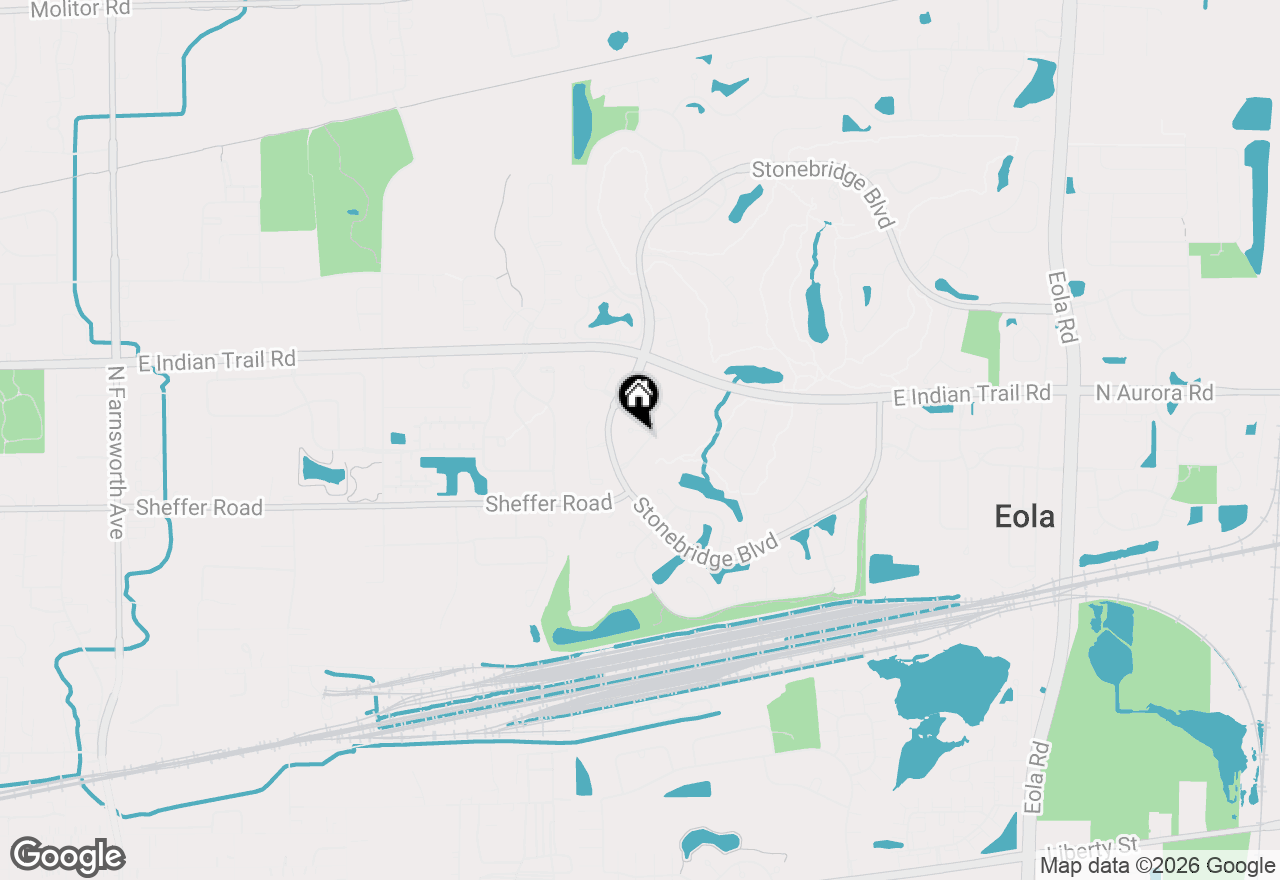 Map of 2341 Courtland Court, Aurora, IL 60502