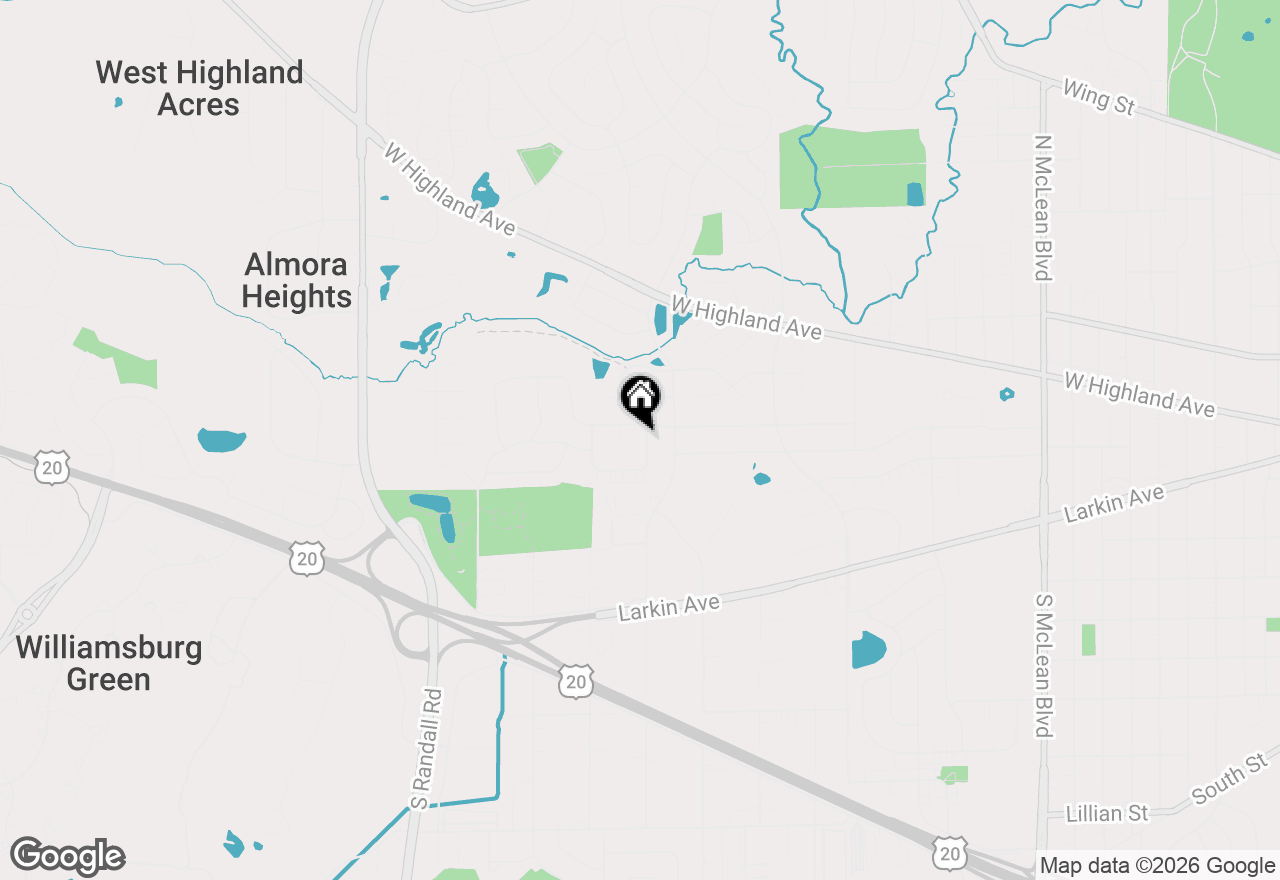 Map of 136 Mckinstry Drive, Elgin, IL 60123