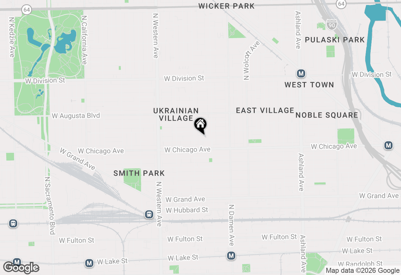 Map of 2140 W Rice Street #2E, Chicago, IL 60622