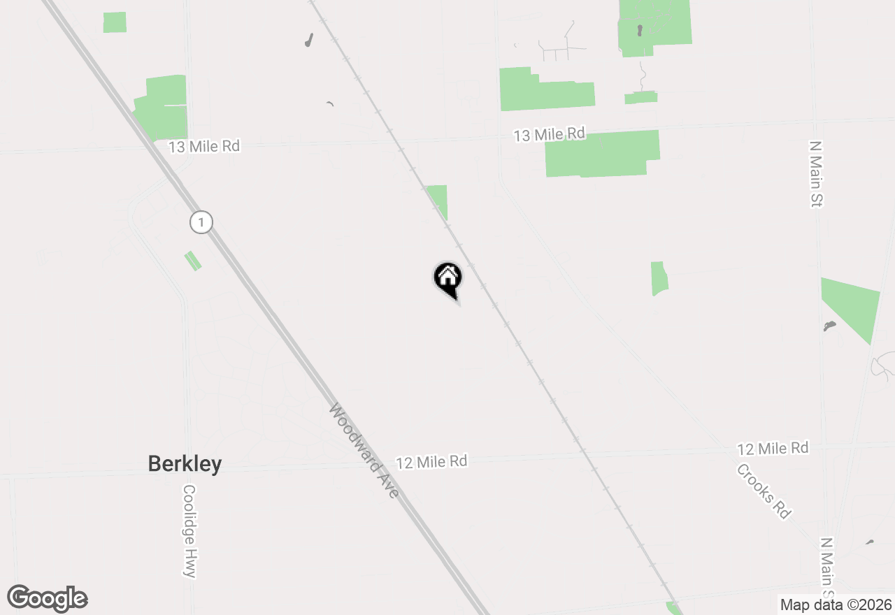 Map of 2440 Ferncliff Avenue, Royal Oak, MI 48073