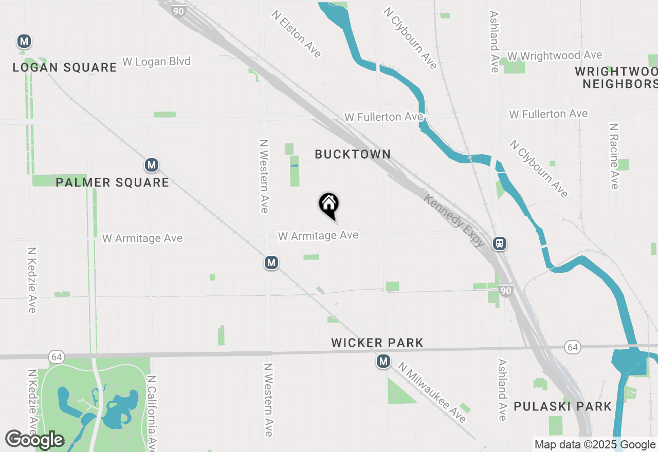 Map of 2021 N Leavitt Street #G, Chicago, IL 60647