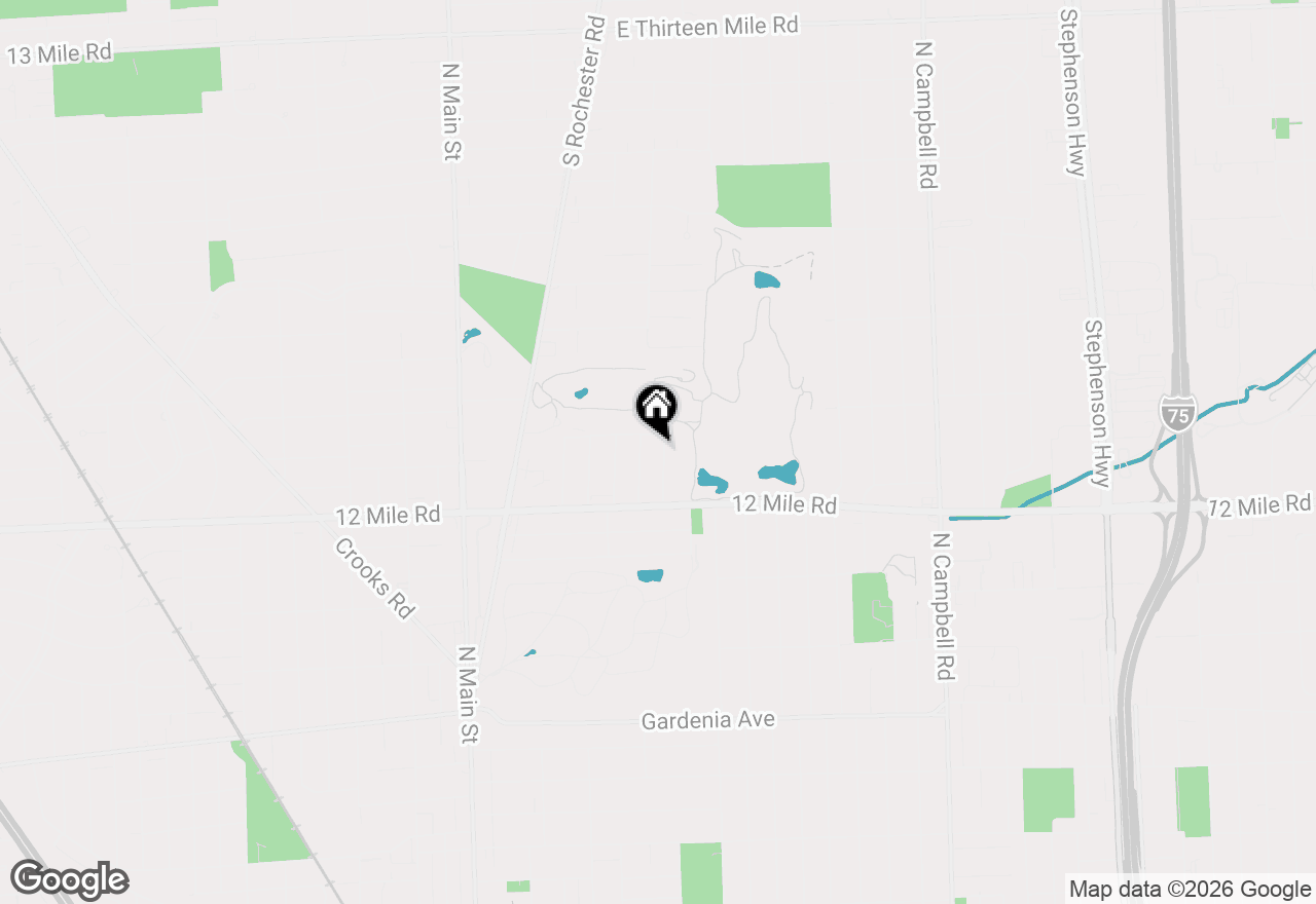 Map of 1929 Brookwood Avenue, Royal Oak, MI 48073