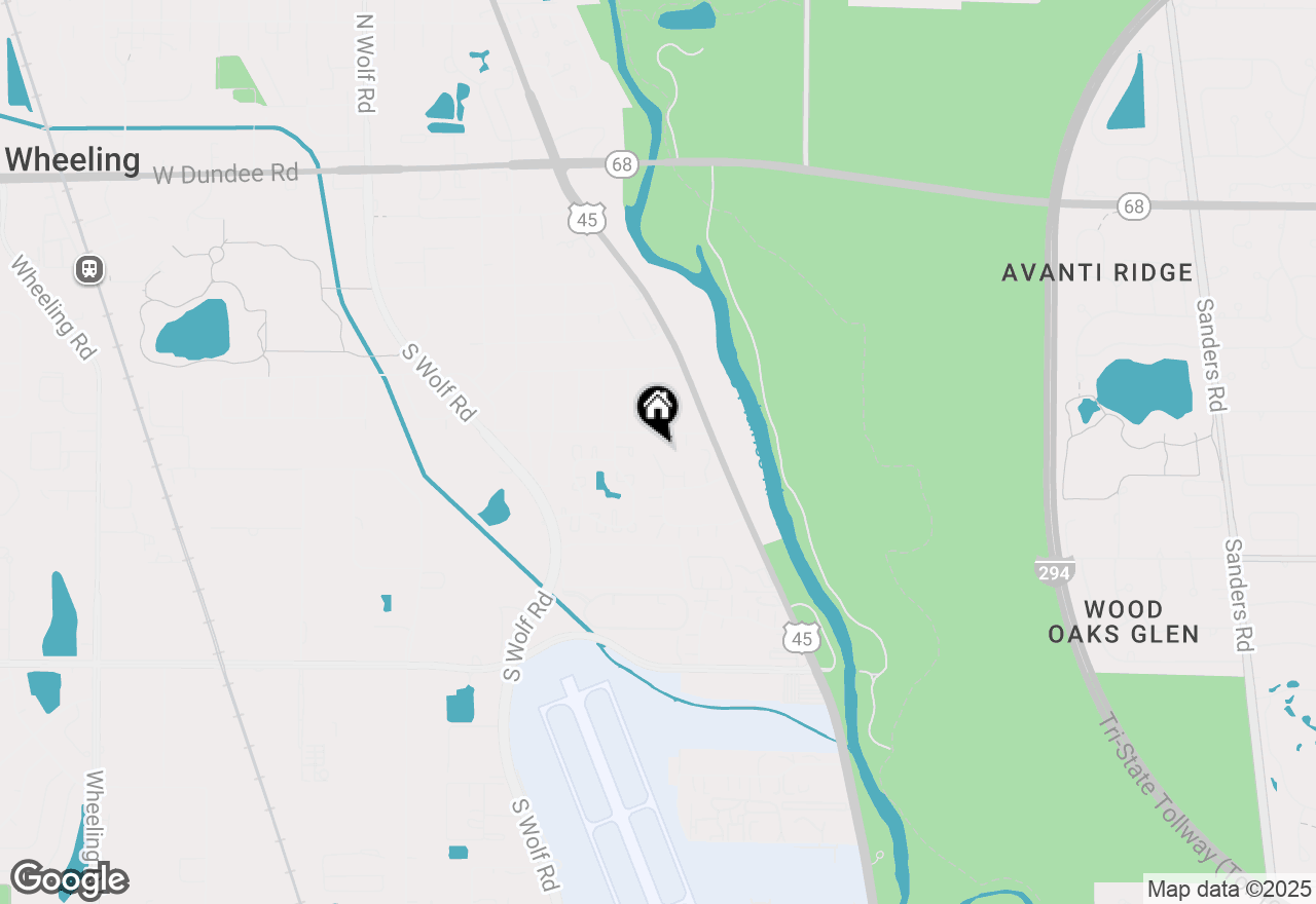 Map of 447 Prestwick Lane, Wheeling, IL 60090