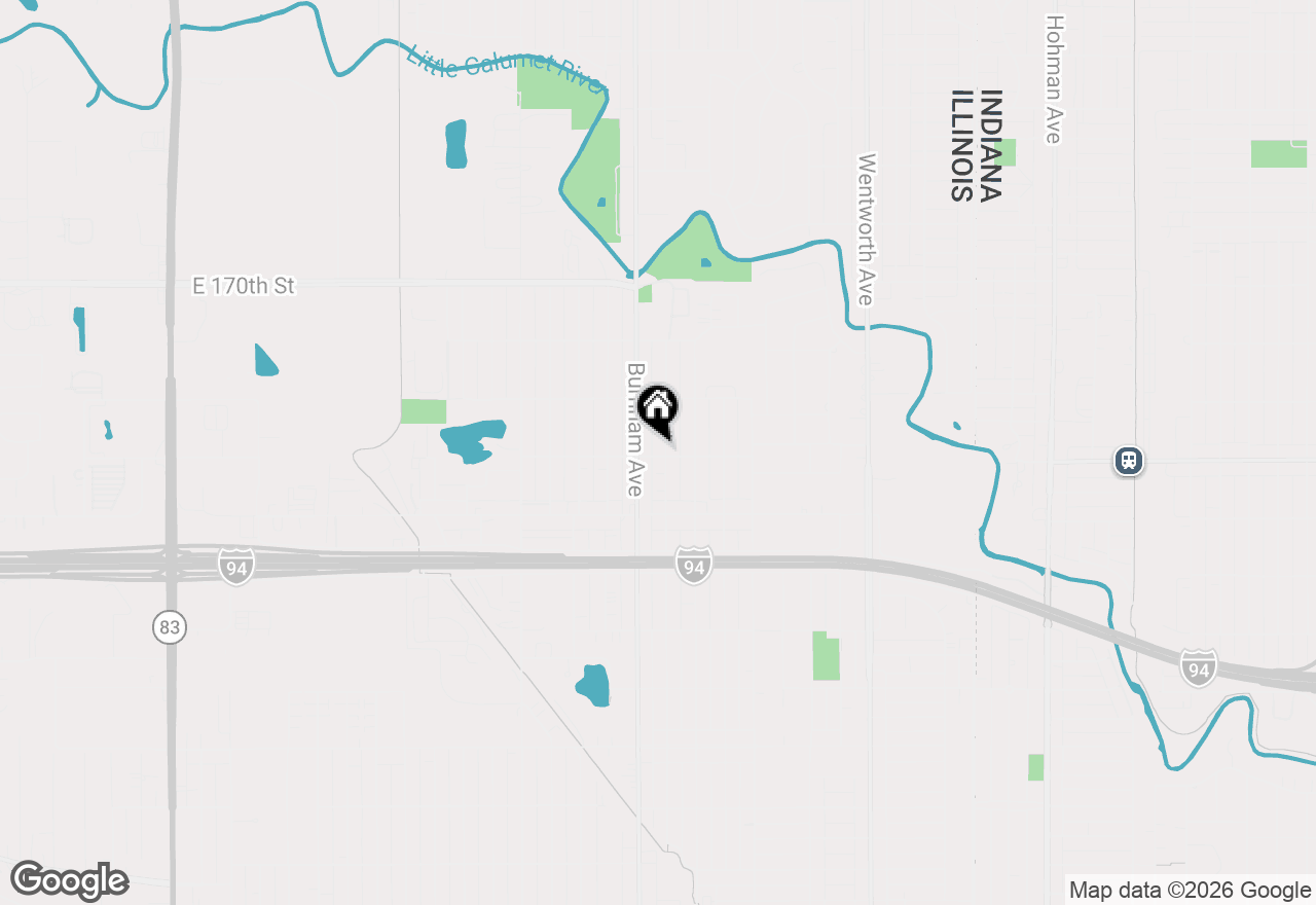 Map of 17256 Walter Street, Lansing, IL 60438
