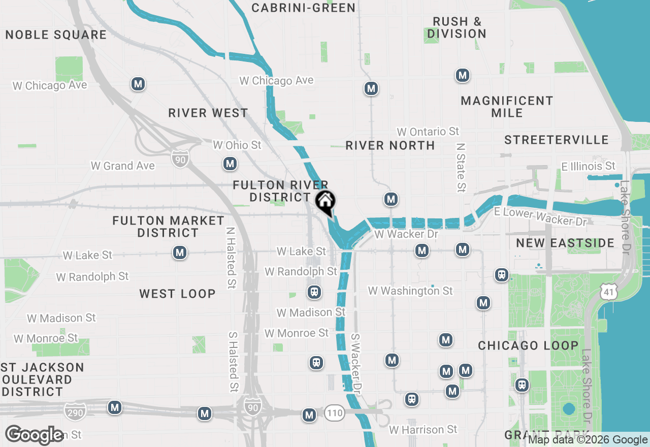 Map of 333 N Canal Street #1504, Chicago, IL 60606