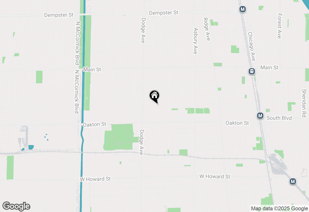 Map of 1716 Seward Street, Evanston, IL 60202