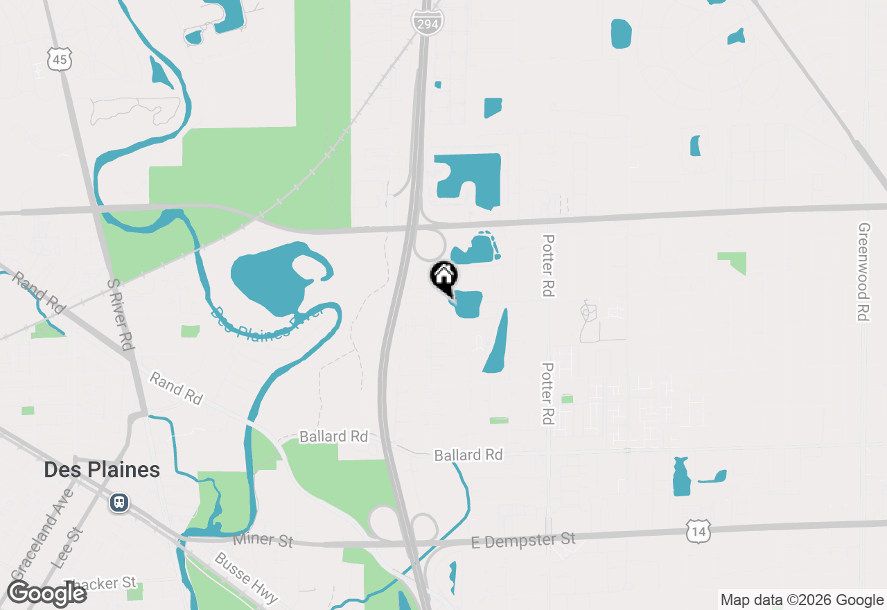 Map of 9381 Bay Colony Drive #3S, Des Plaines, IL 60016