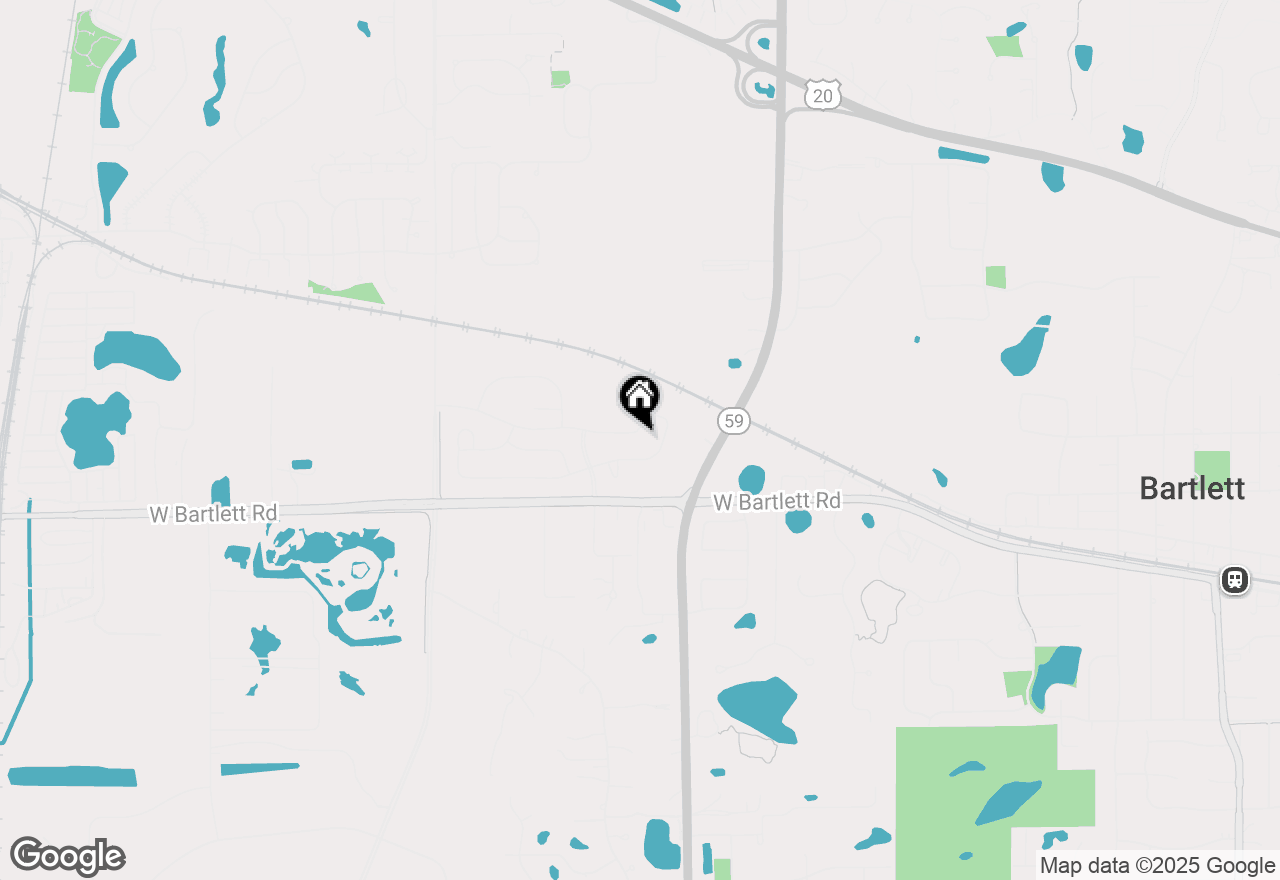 Map of 1111 Bluebell Lane, Bartlett, IL 60103