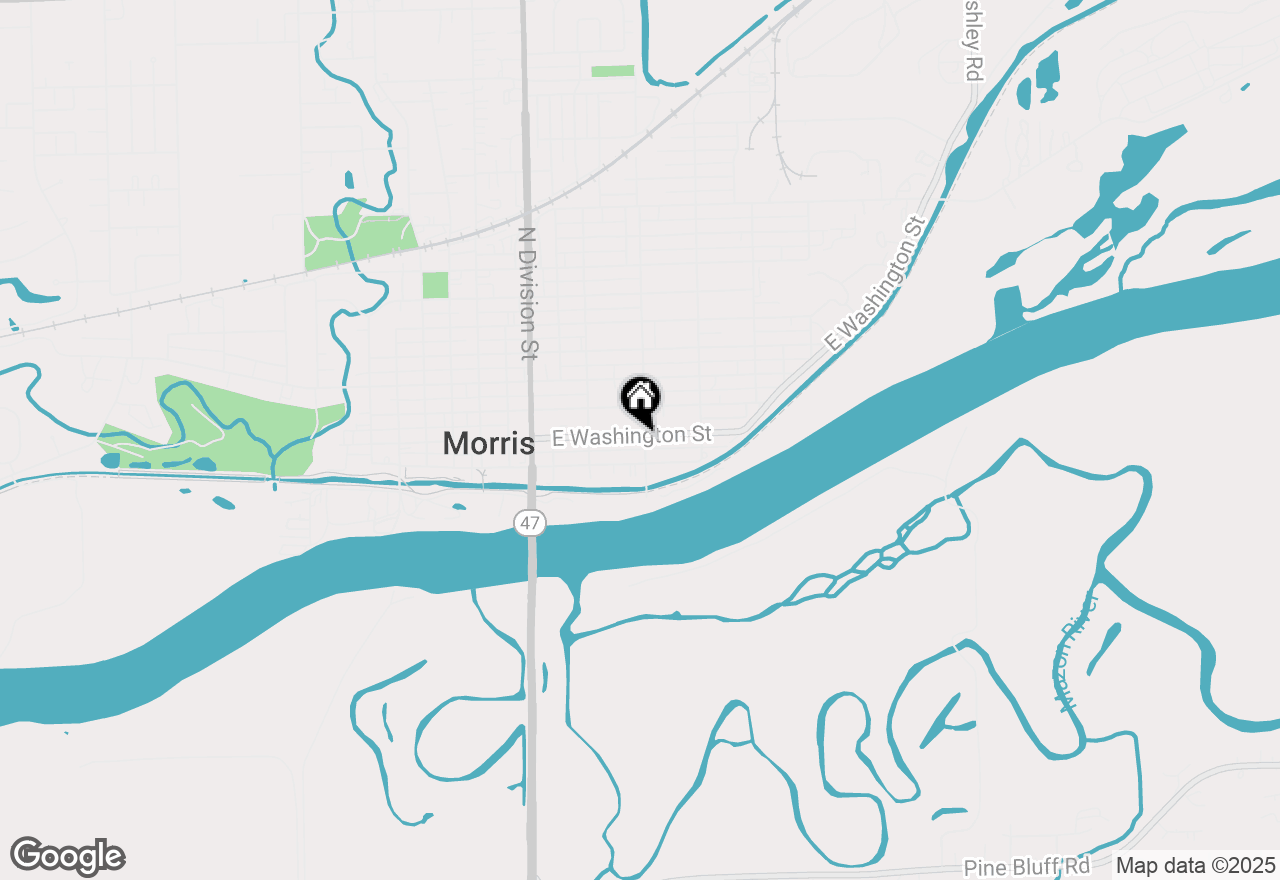 Map of 627 E Washington Street, Morris, IL 60450