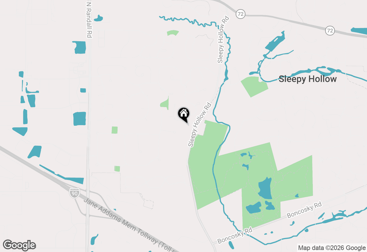 Map of 1124 Crane Drive, Sleepy Hollow, IL 60118