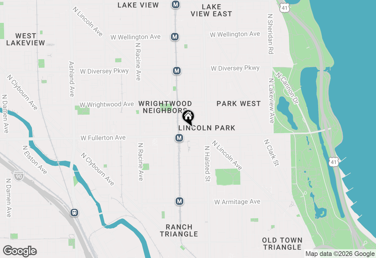 Map of 929 W Montana Street #4W, Chicago, IL 60614