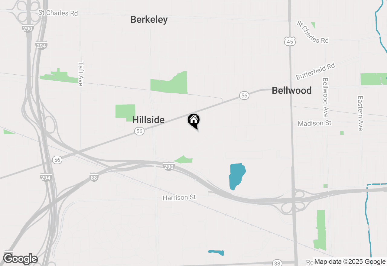 Map of 334 Maple Street, Hillside, IL 60162