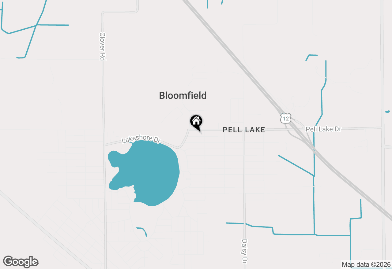 Map of W1038 Geranium Rd, Genoa City, WI 53128
