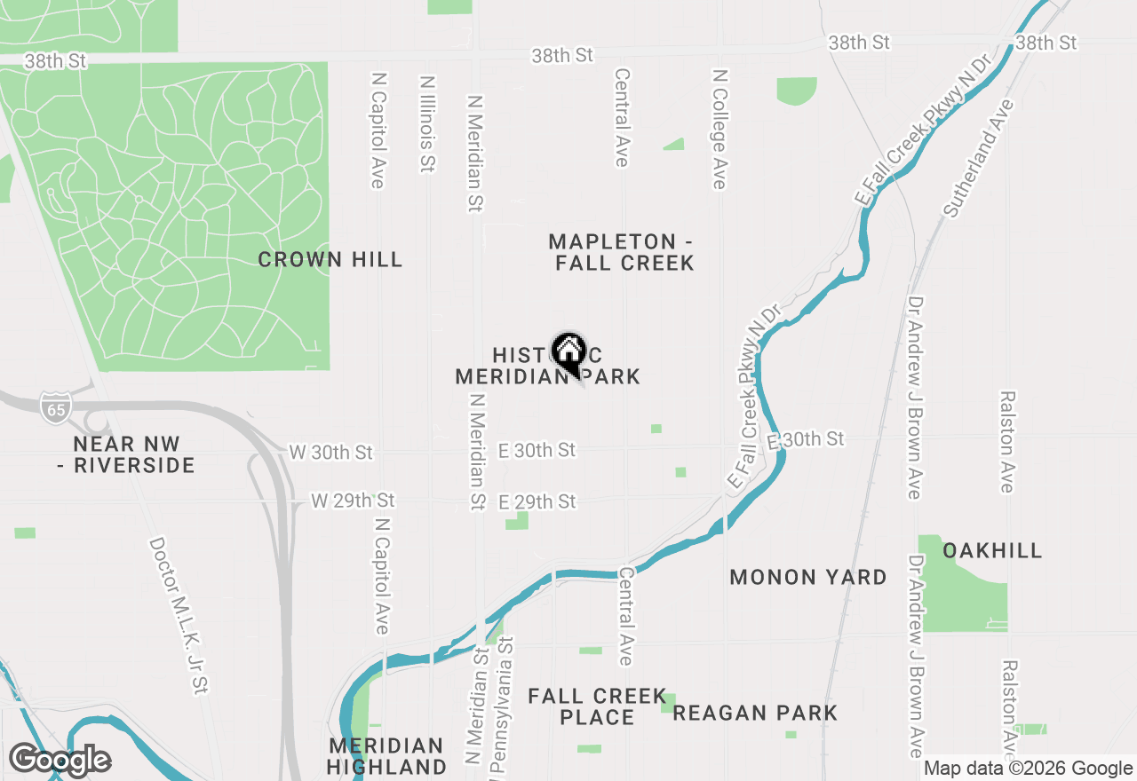 Map of 3118 Washington Boulevard, Indianapolis, IN 46205
