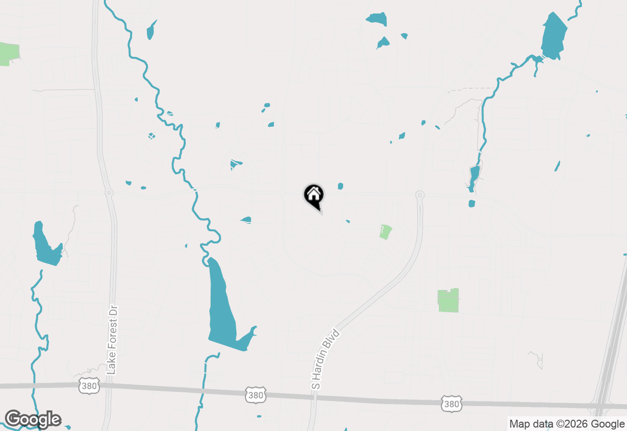 Map of 3509 Mescalbean Drive, Mckinney, TX 75071