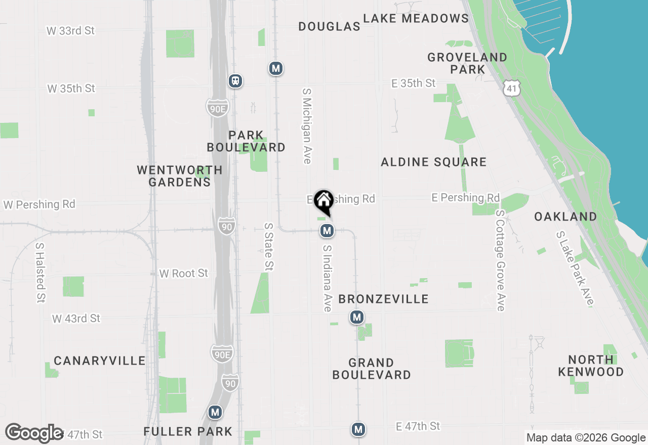 Map of 3948 S Indiana Street #1R, Chicago, IL 60653