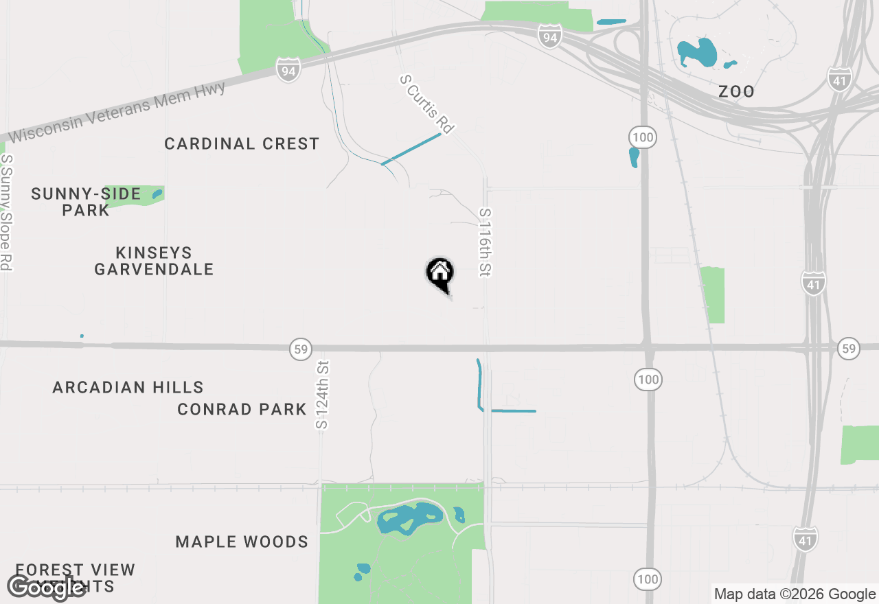 Map of 1231 S 118th St, West Allis, WI 53214