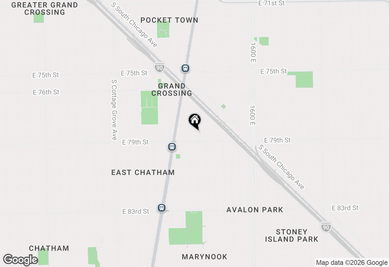 Map of 7831 S Avalon Avenue, Chicago, IL 60619