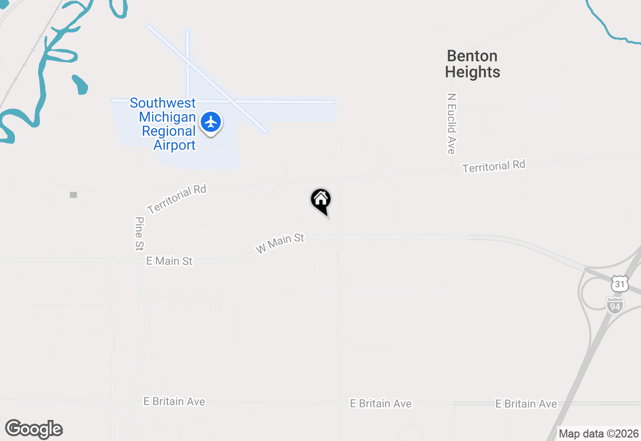 Map of 373 Bridgman Avenue, Benton Harbor, MI 49022