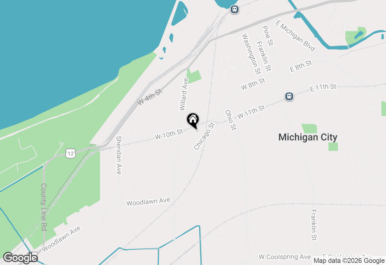 Map of 119 Claire Street, Michigan City, IN 46360