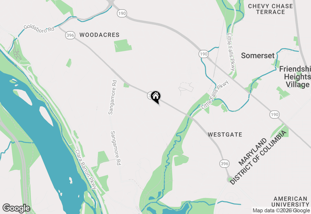 Map of 5612 Namakagan Road, Bethesda, MD 20816