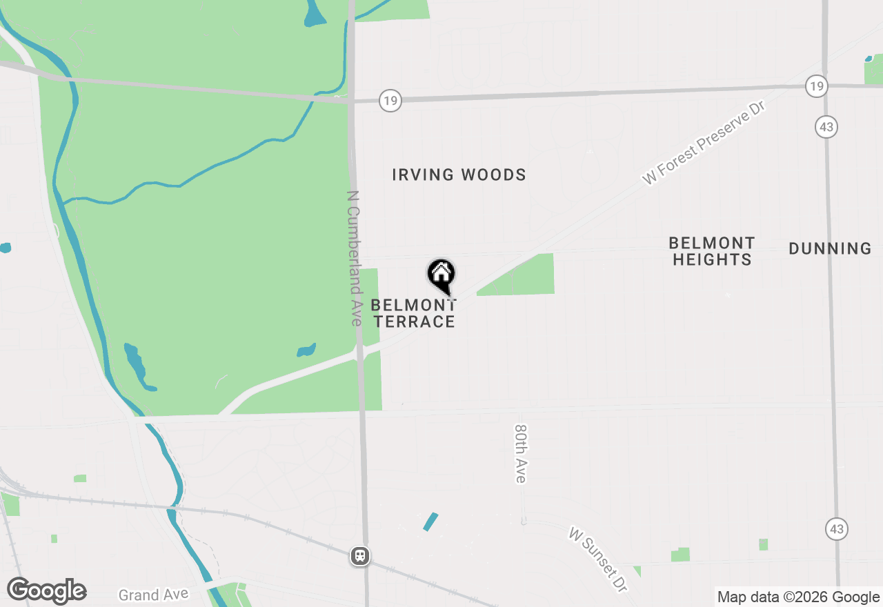 Map of 8164 W Forest Preserve Avenue #2N, Chicago, IL 60634