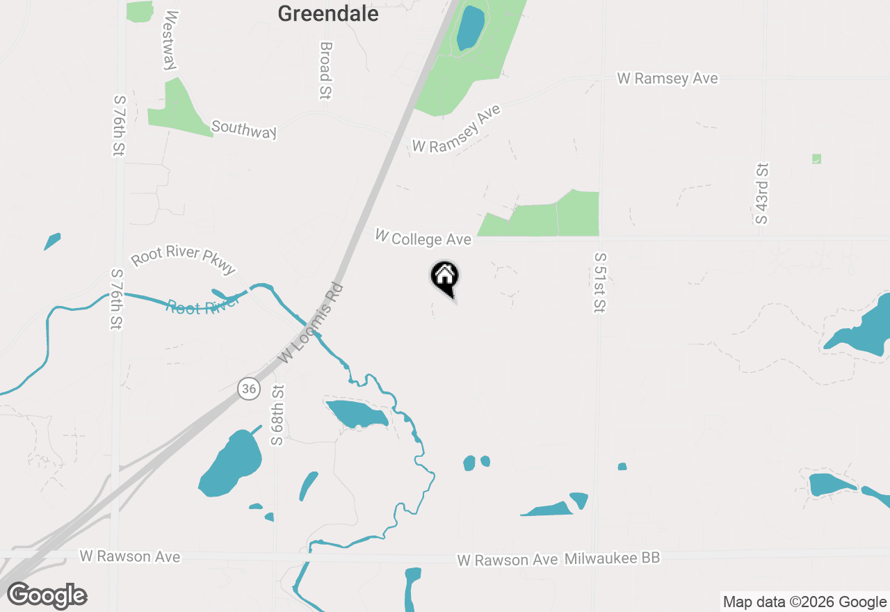 Map of 5879 Ramona Dr, Greendale, WI 53129