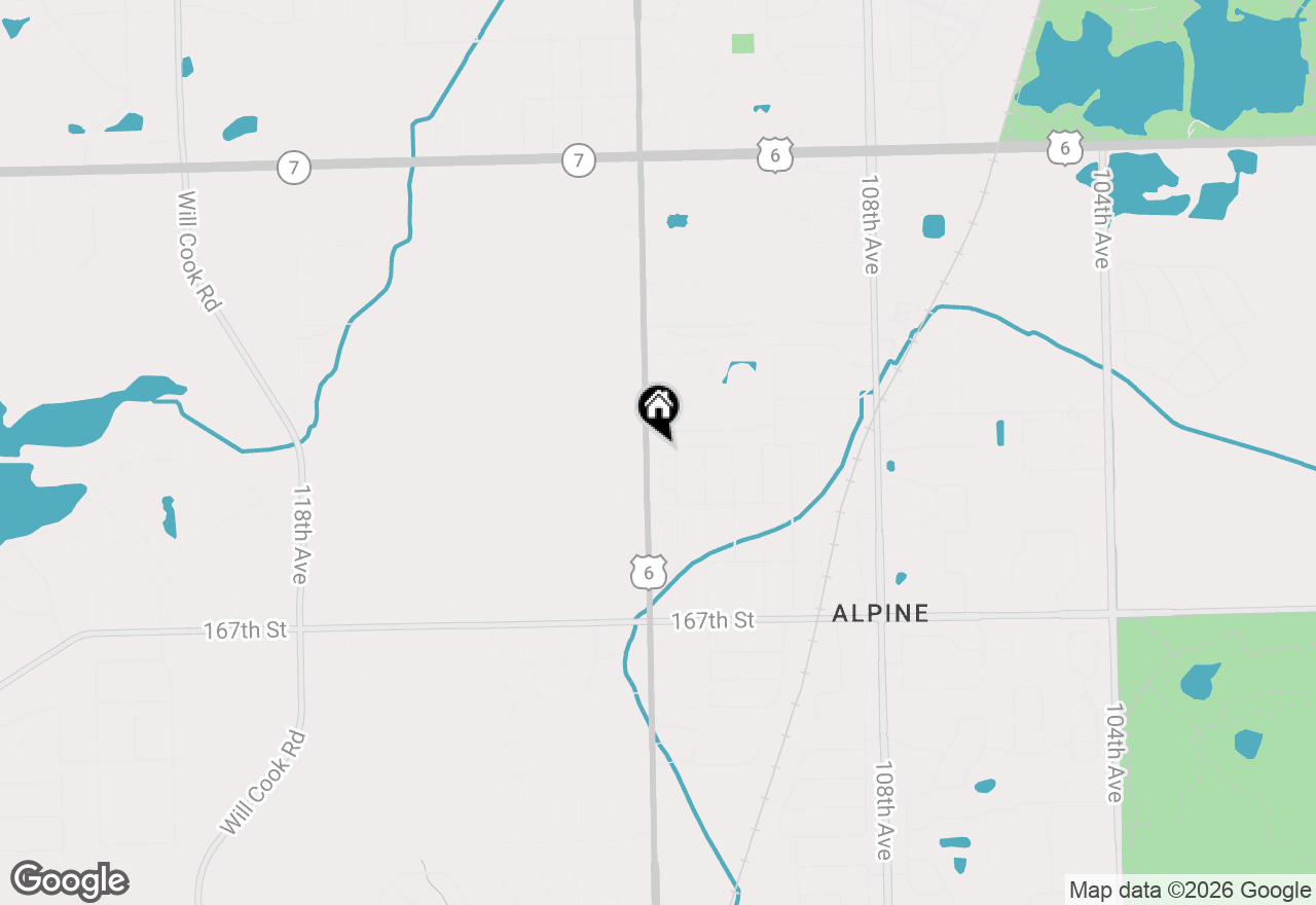 Map of 11138 Aquinas Court, Orland Park, IL 60467