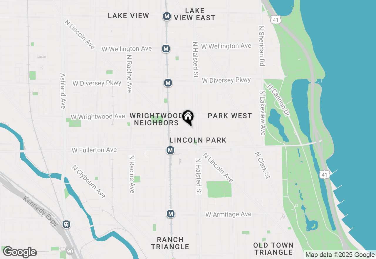 Map of 832 W Altgeld Street #1, Chicago, IL 60614